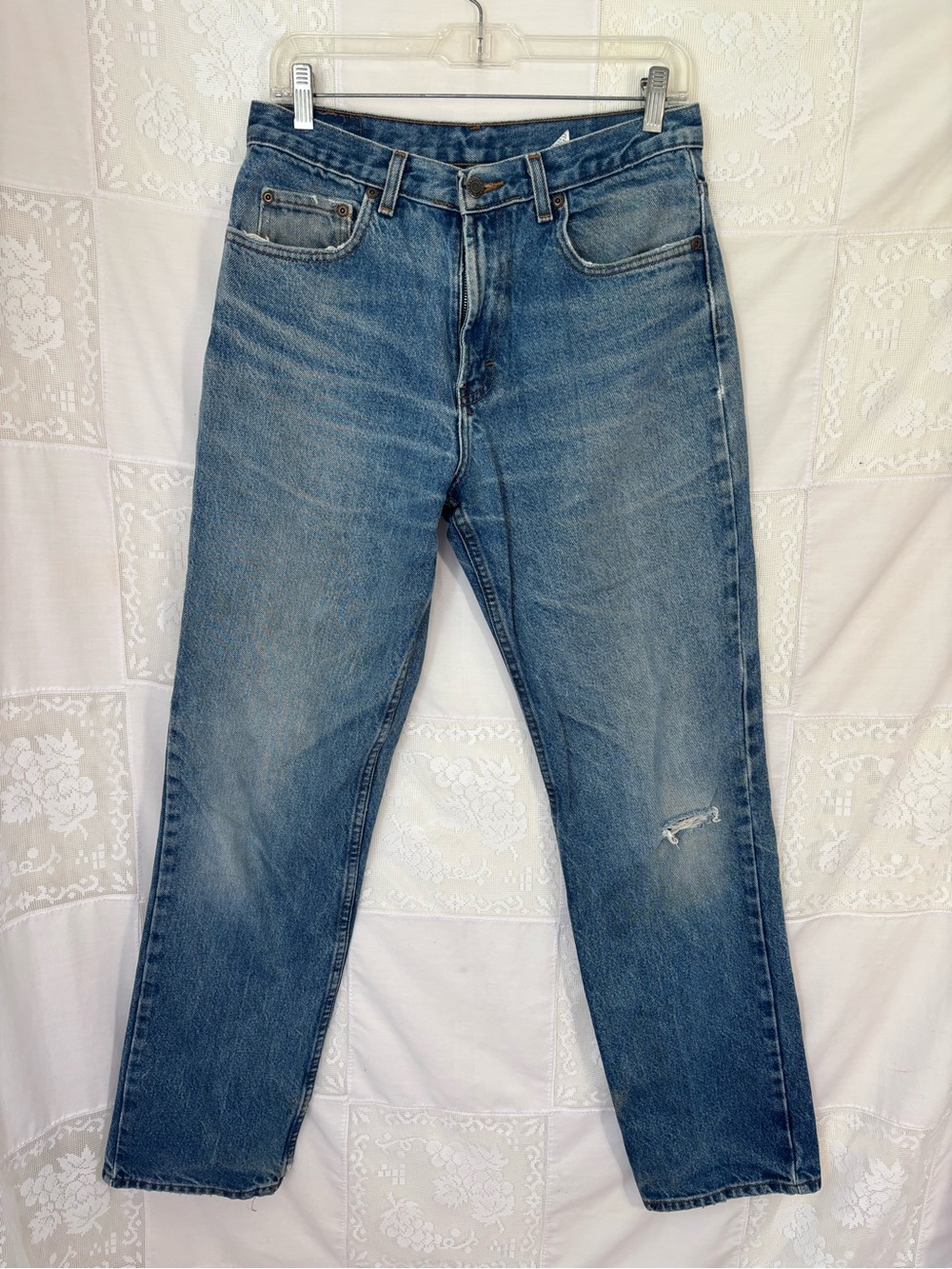 VTG Relaxed‎ Boyfriend Straight Leg Indie Casual Blue Jeans 30x32